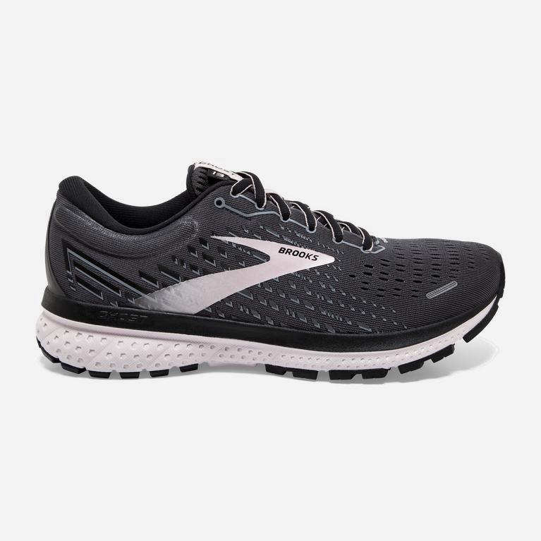 Brooks Women's Ghost 13 Road Running Shoes Singapore - Black/Pearl/Hushed Violet/Purple (92176-TSEQ)